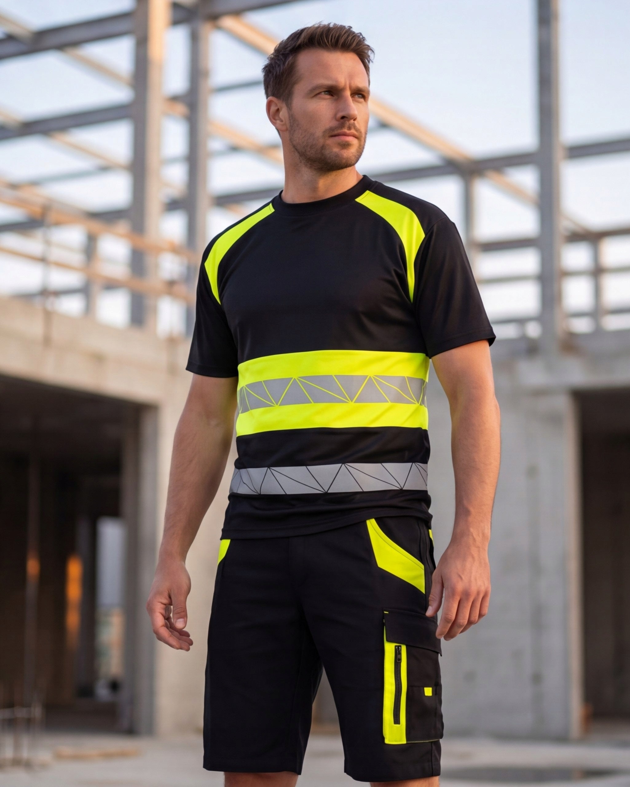 Short WORK SHORTS STRONG Men's BHP Shorts PROTECTIVE Black Packaging status original