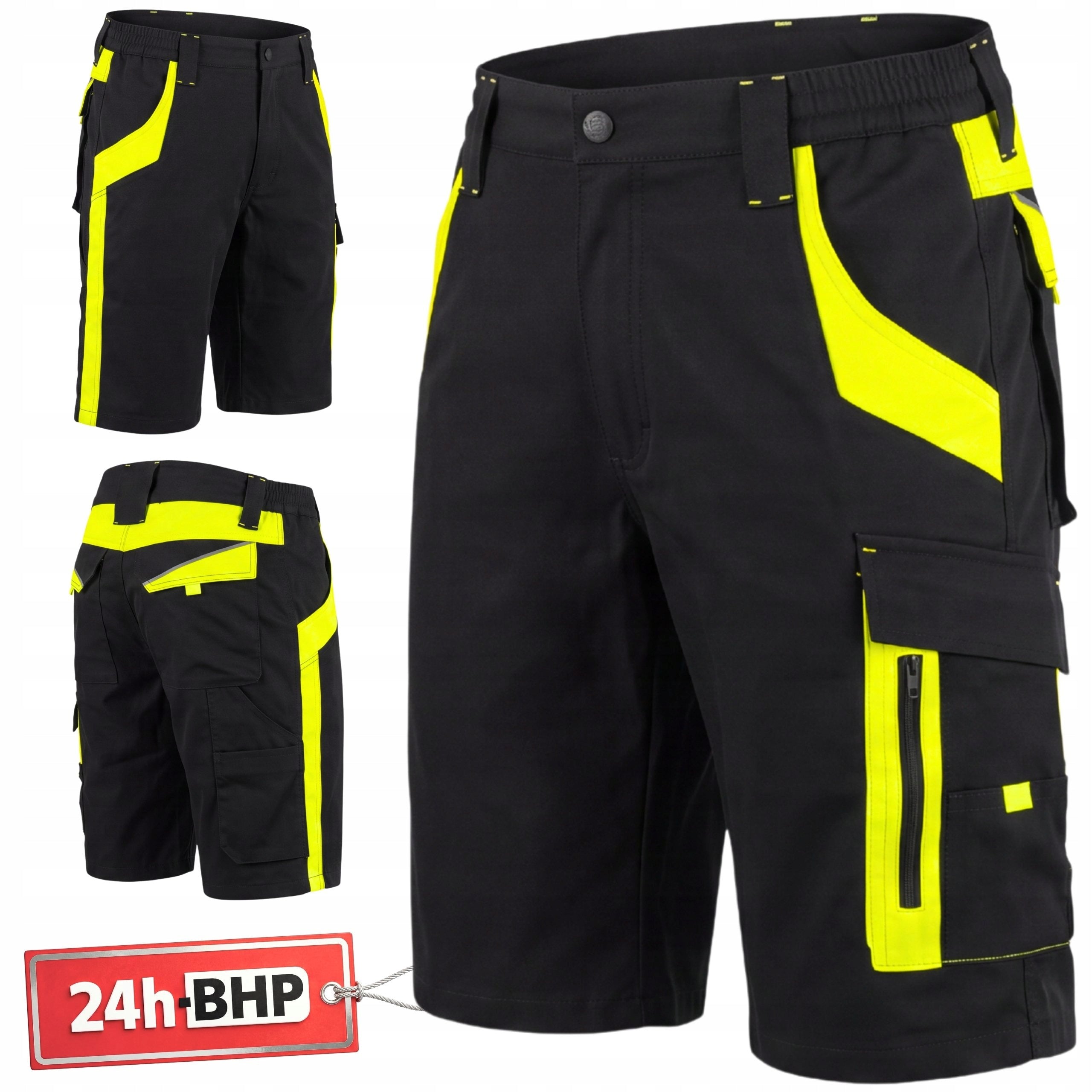 Short WORK SHORTS STRONG Men's BHP Shorts PROTECTIVE Black