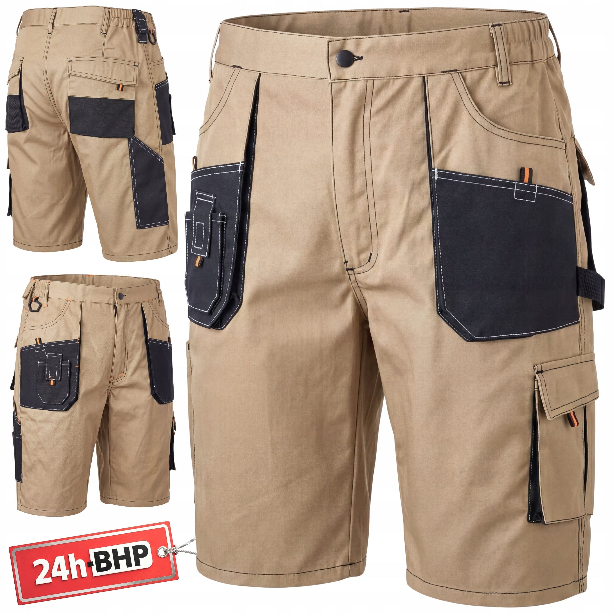 Short Work Shorts Men's Health & Safety Pants PROTECTIVE STRONG Beige