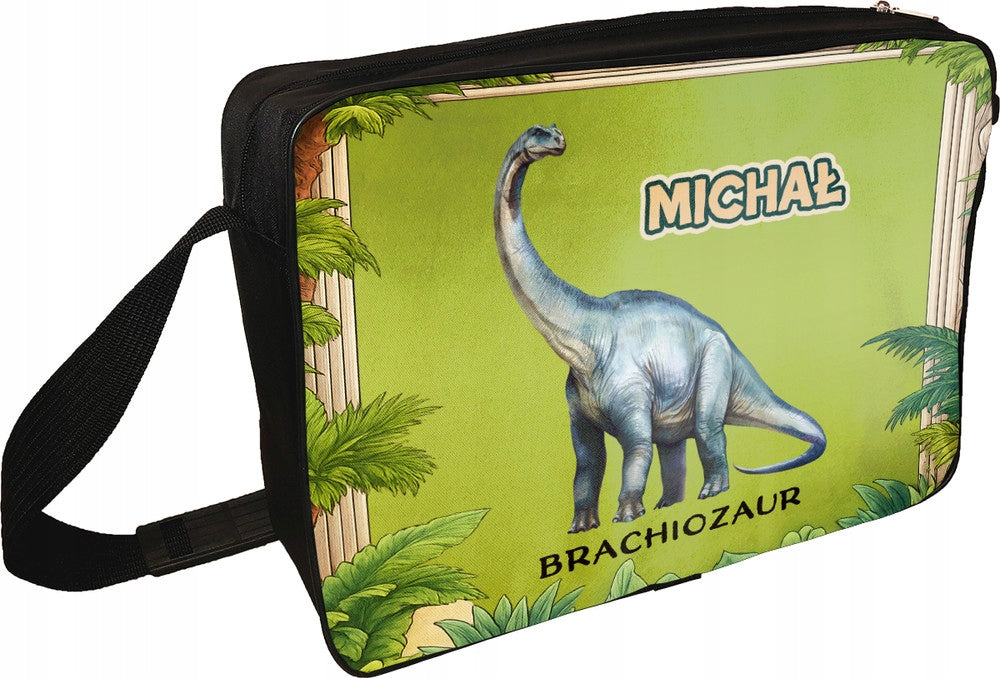 Shoulder Bag Dinosaurs Brachiosaurus with Baby Name