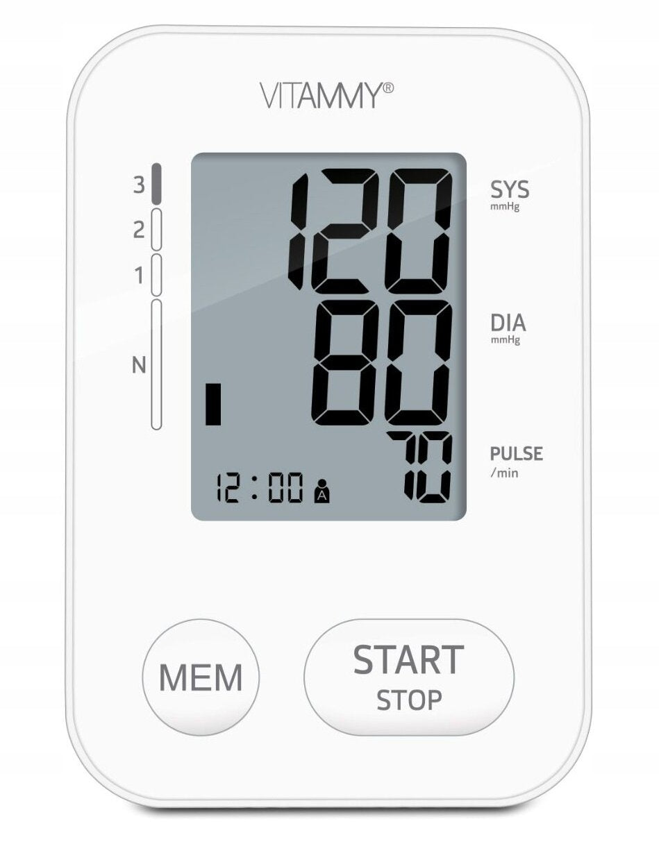 Shoulder Blood Pressure Monitor VITAMMY Next 2 White Kind electronic