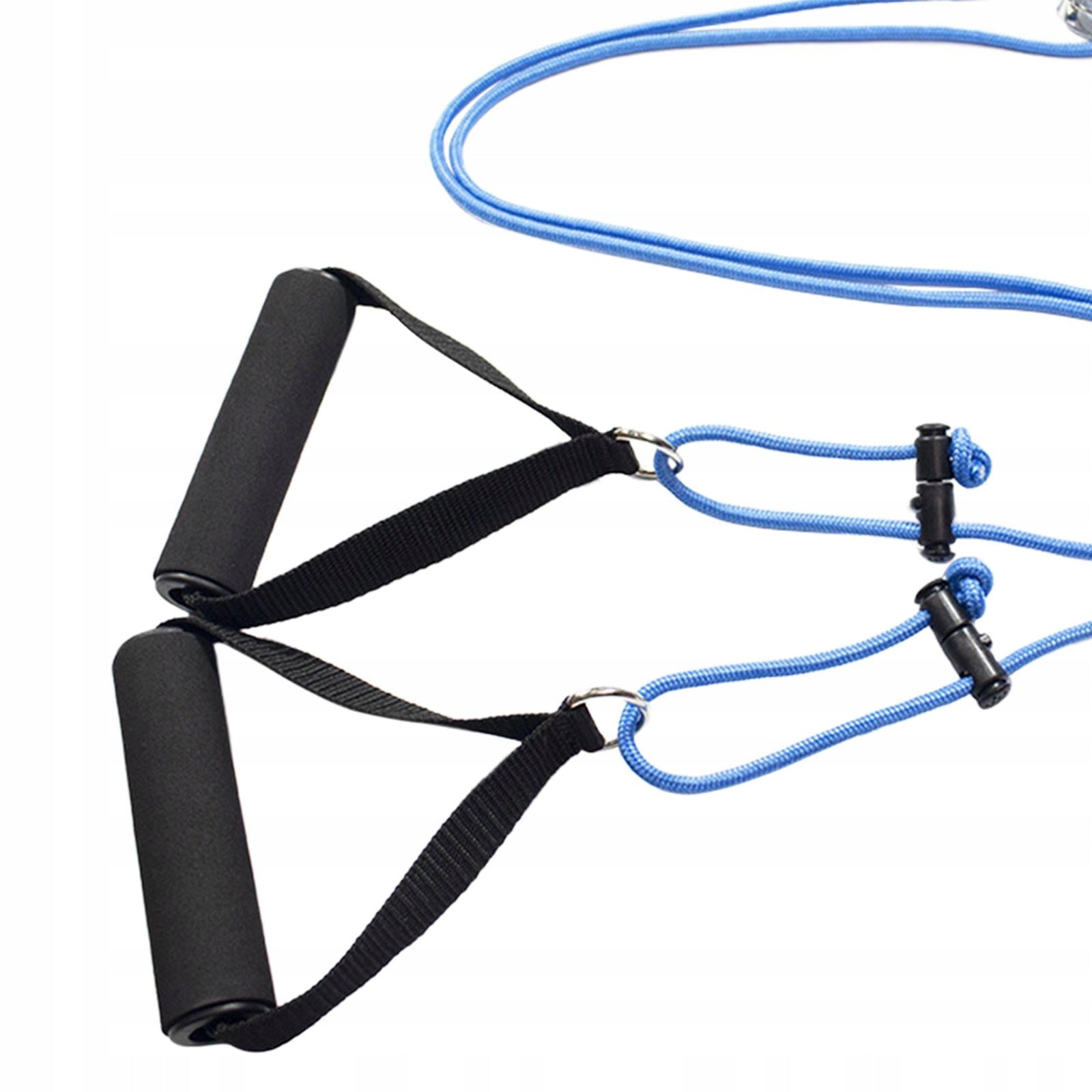 Shoulder Pulley Over The Door Fitness Equipment Adjustable Rope Length Blue Brand no brand