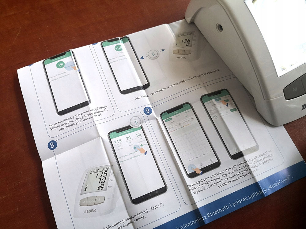 Shoulder blood pressure monitor BLUETOOTH Medek 2006-2B - battery/power supply 024 EAN (GTIN) 3700902188031