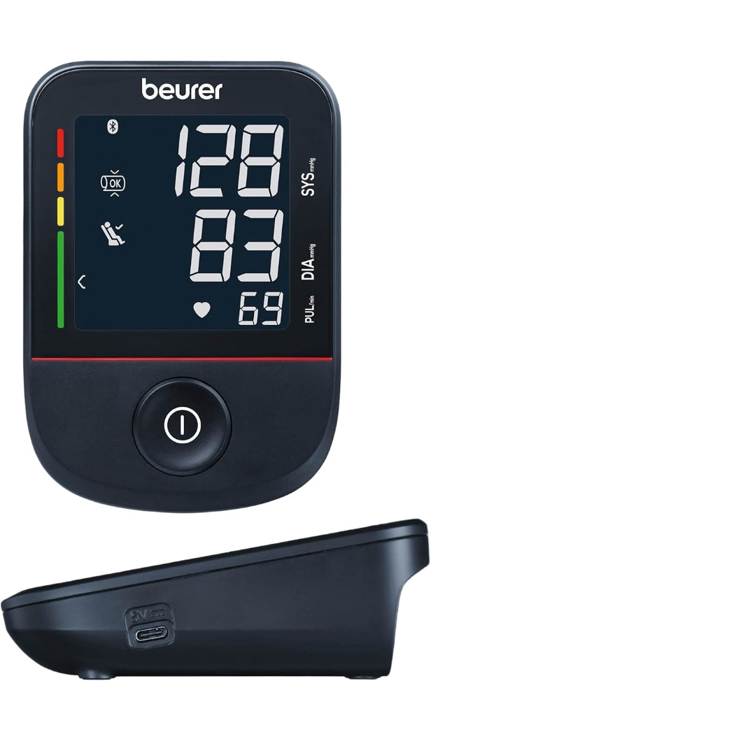 Shoulder blood pressure monitor Beurer BM 48 cuff 22-42 cm arrhythmia detection Medical device yes