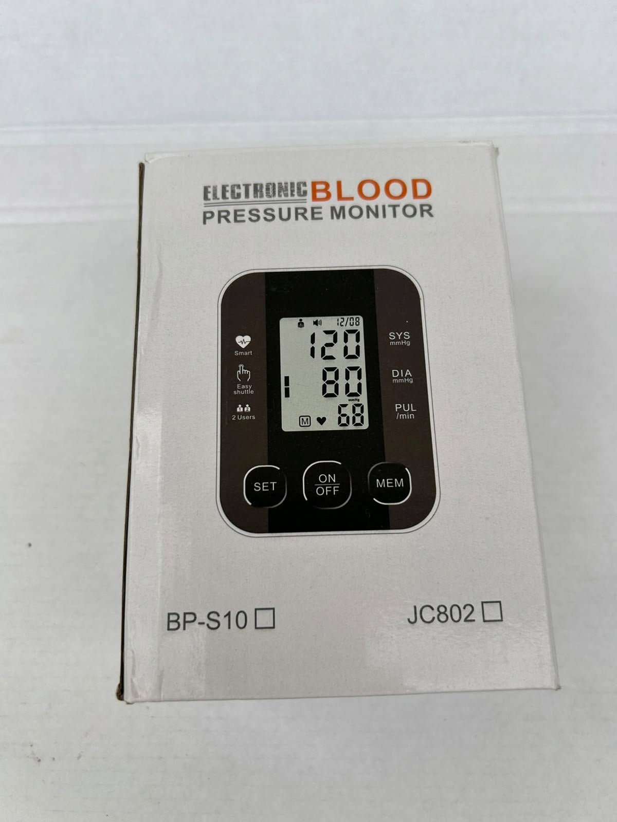 Shoulder blood pressure monitor Cunsieun large screen 2x99 memory voice Medical device no