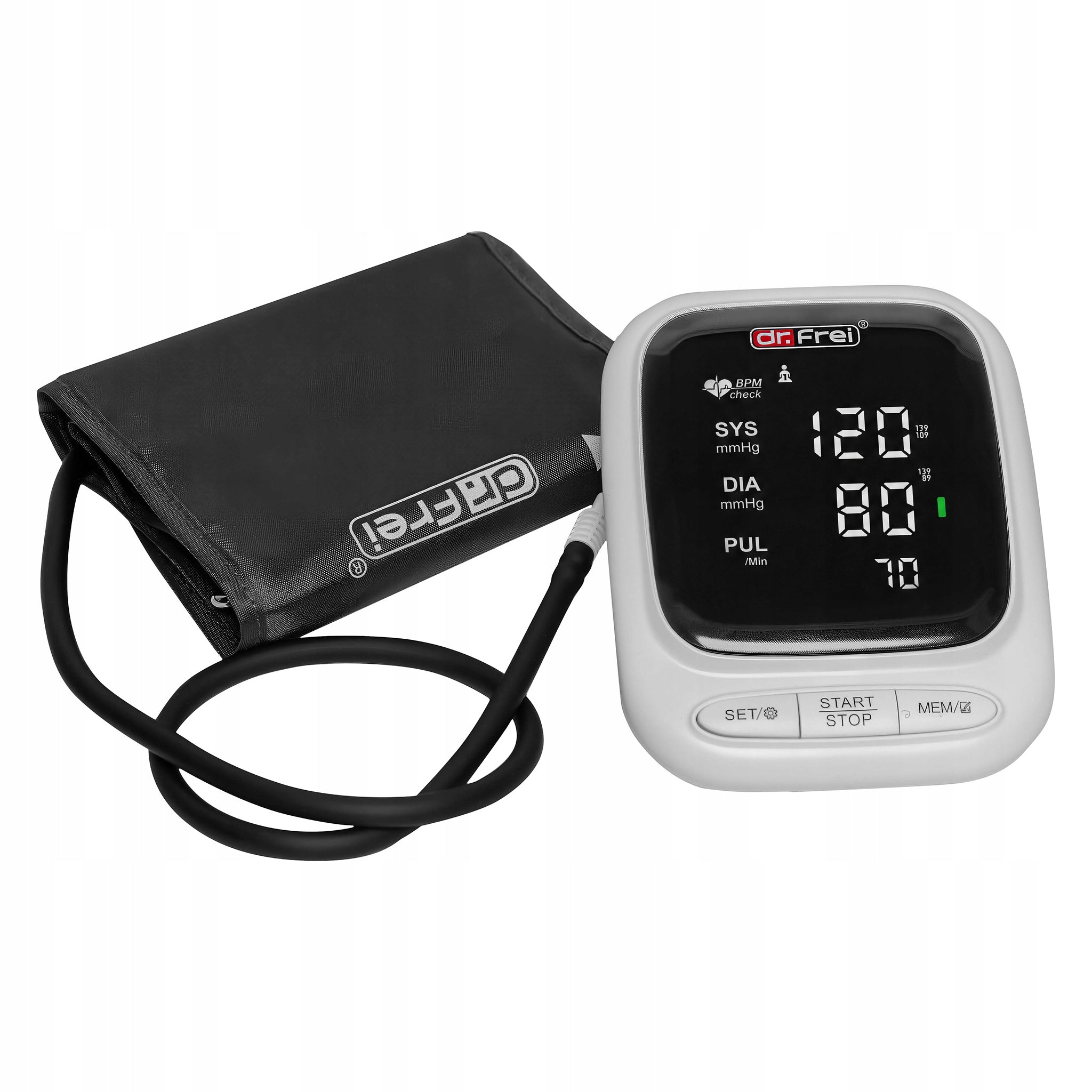 Shoulder blood pressure monitor M-PRO Dr. Frei automatic accurate USB-C pulse Medical device yes