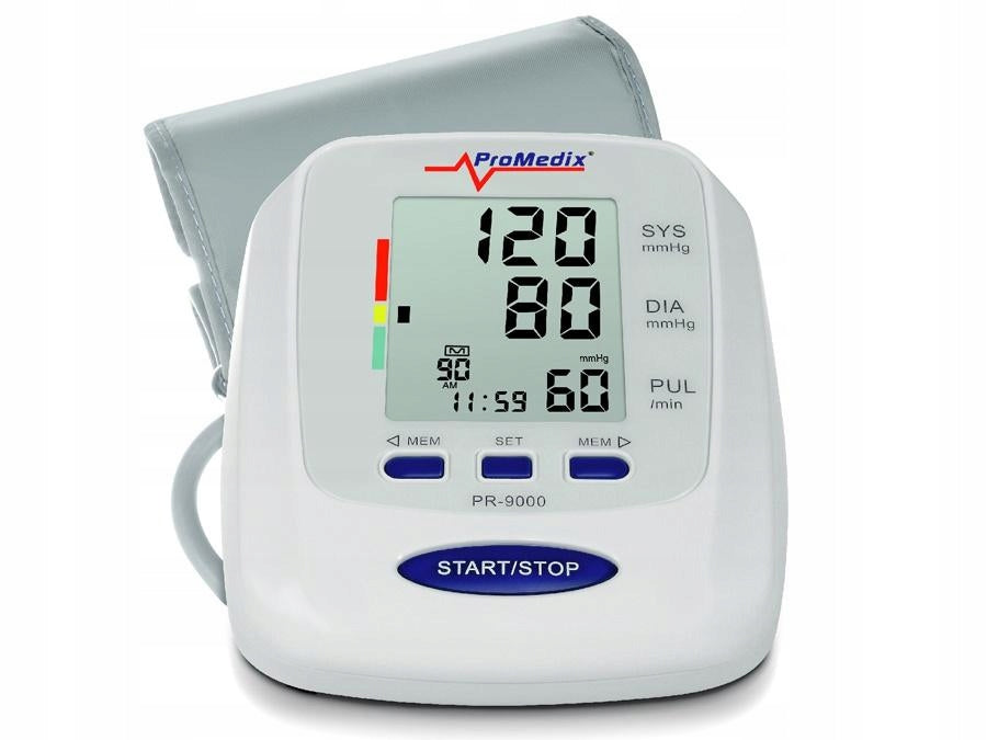 Shoulder blood pressure monitor ProMedix PR-9000 cover power supply Manufacturer of a medical device ProMedix