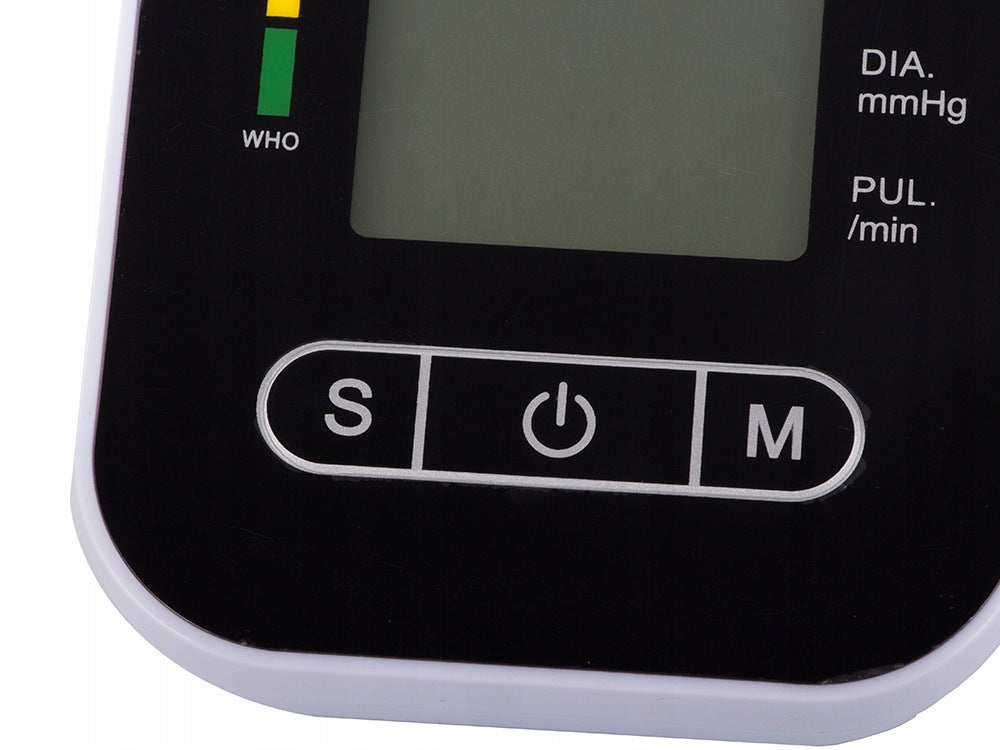 Shoulder blood pressure monitor electronic lcd display arrhythmia batteries aku Brand Verk Group