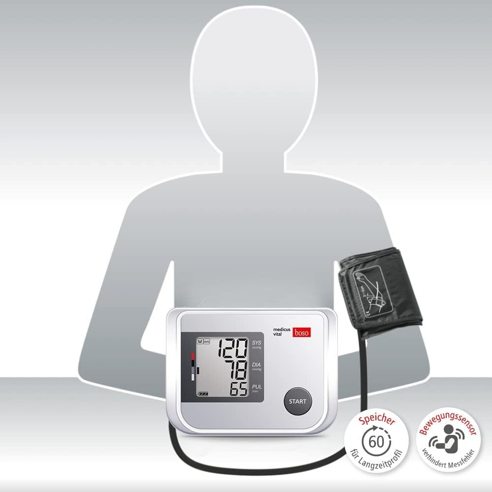 Shoulder blood pressure monitor with arrhythmia detector automatic BOSO BOSCH Medical device no