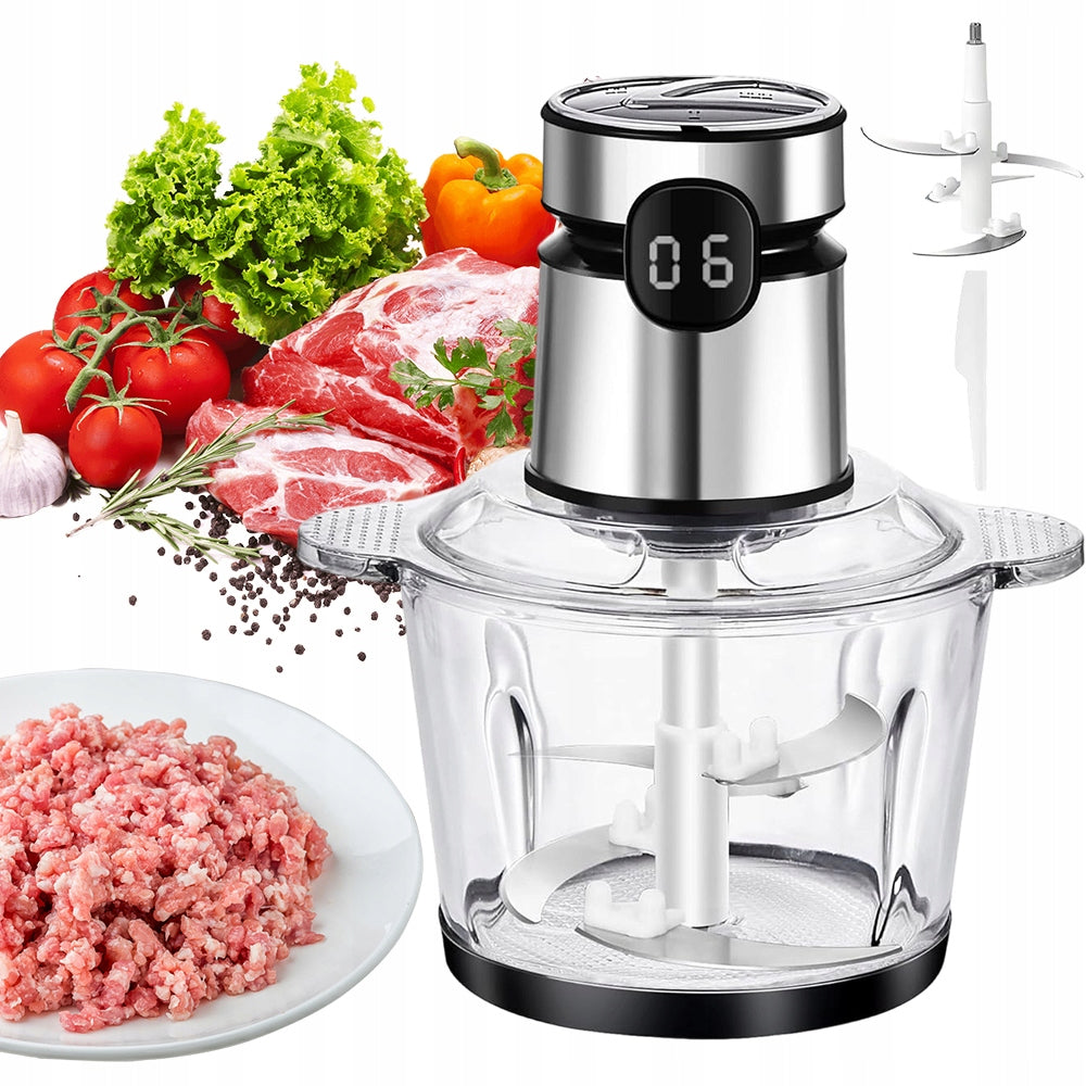 Shredder Electric Incisor For Children's Meals 2L Glass Bowl200W
