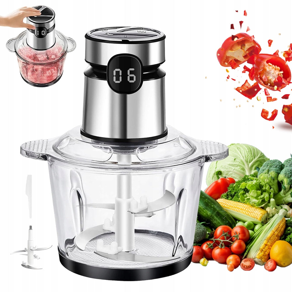 Shredder Electric Incisor For Salads And Stuffing Digital Timer 2L