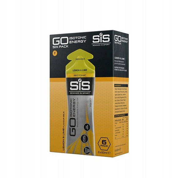 SiS Isotonic Energy Gel Science in Sport Go Lemon 6 x 60 ml