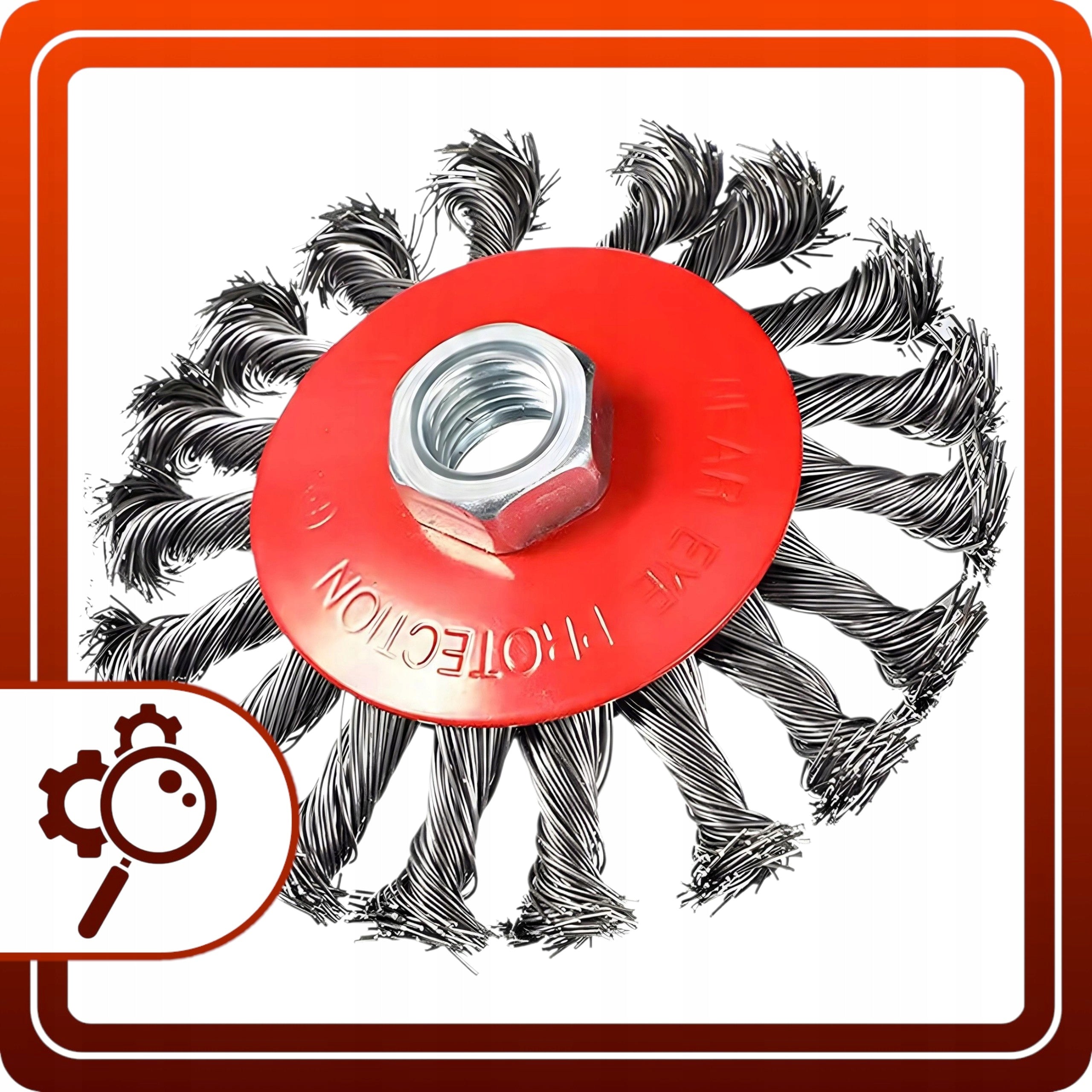 Side Wire Brush Braided For Cleaning Grinder 125mm M14 Manufacturer code TT Szczotka druciana boczna pleciona 125mm