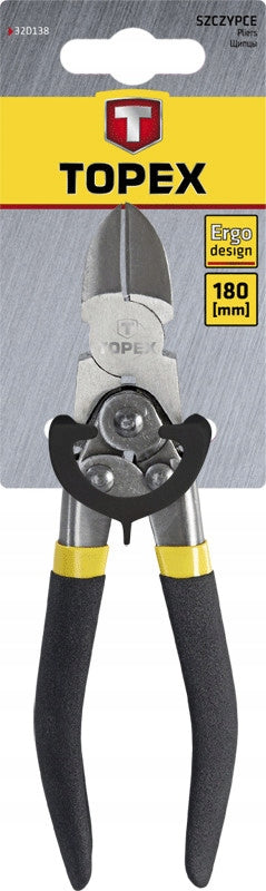 Side pliers 180mm, articulated, TOPEX 32D138 Length 180 mm