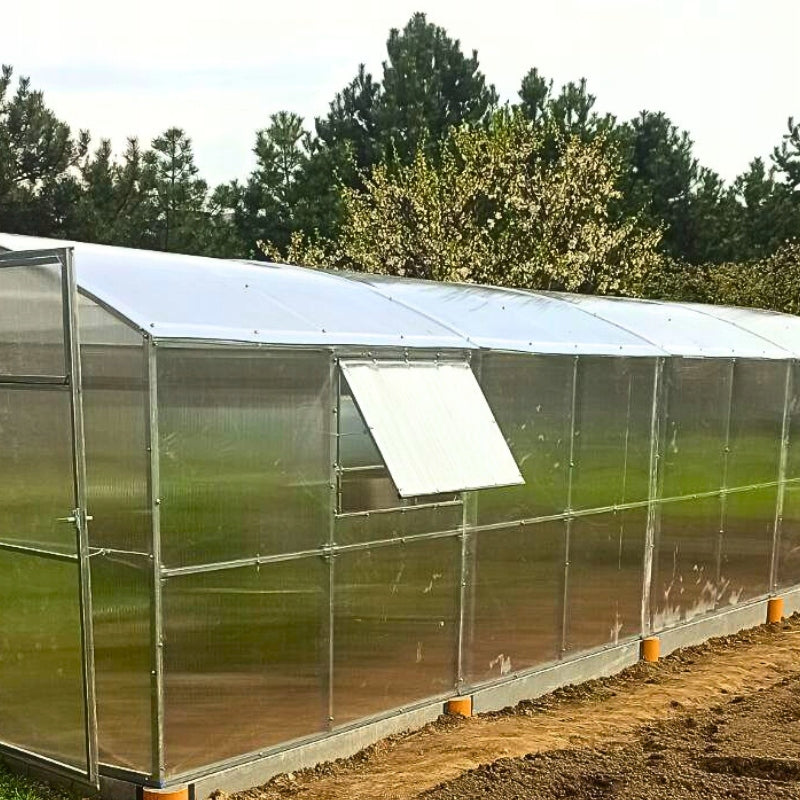 Side window straight window for greenhouse step arches 1m Length 0.95 m