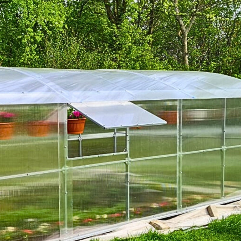 Side window straight window for greenhouse step arches 1m Width 0.66 m