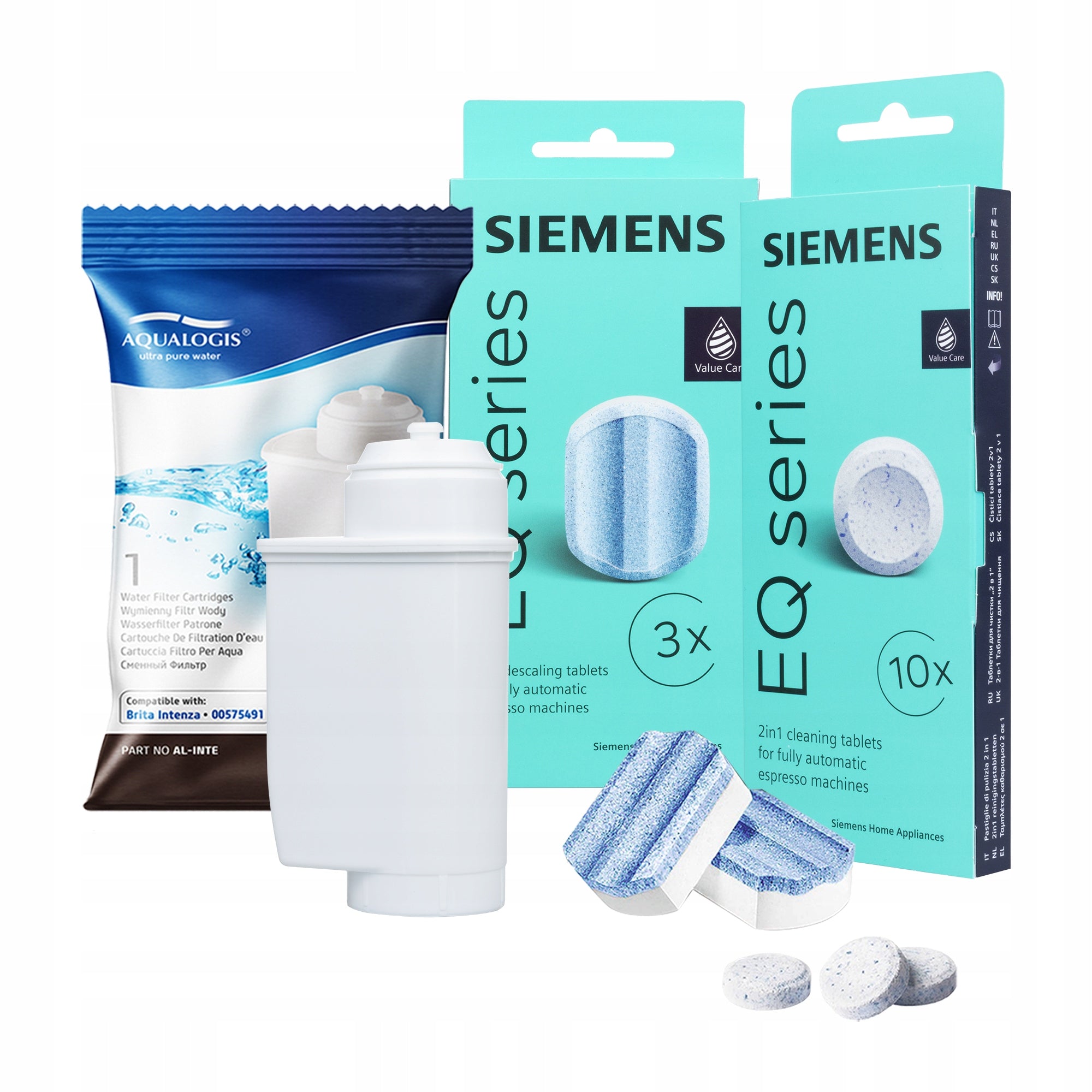 Siemens Descaler and Tablets + Water Filter For AL-Inte Machine