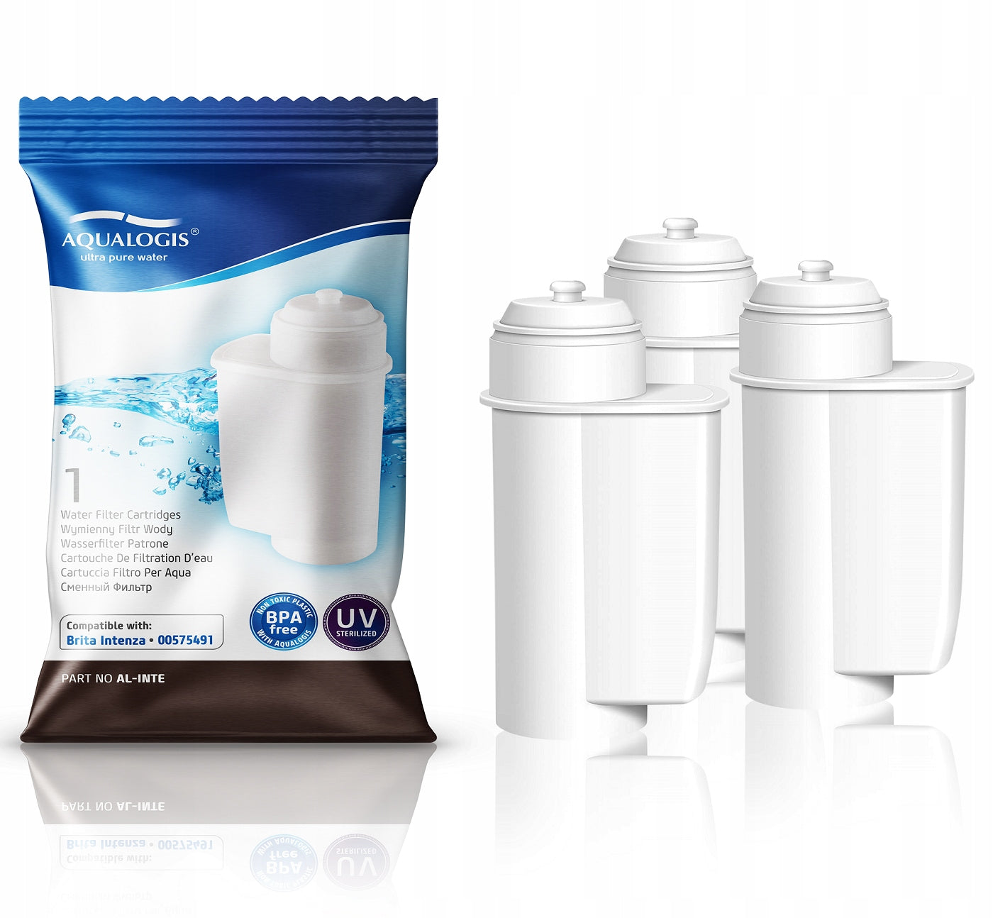 Siemens Tablets and Descaler + 3x Filter for AL-Inte Machine + Brush Packaging status original