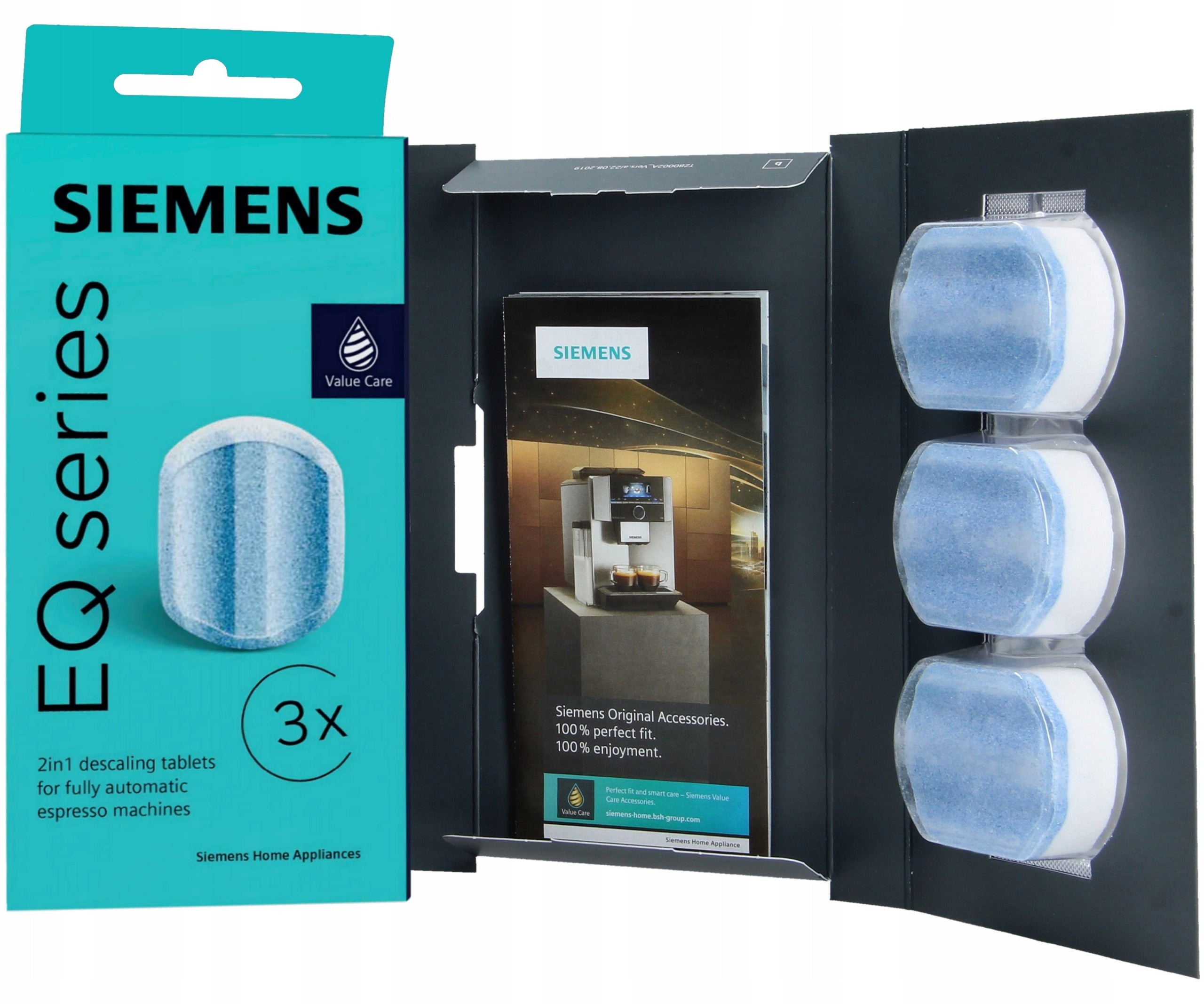 Siemens descaling tablets + 3x TZ80002B filter of EQ9 EQ6 EQ7 Brand NeoProfi