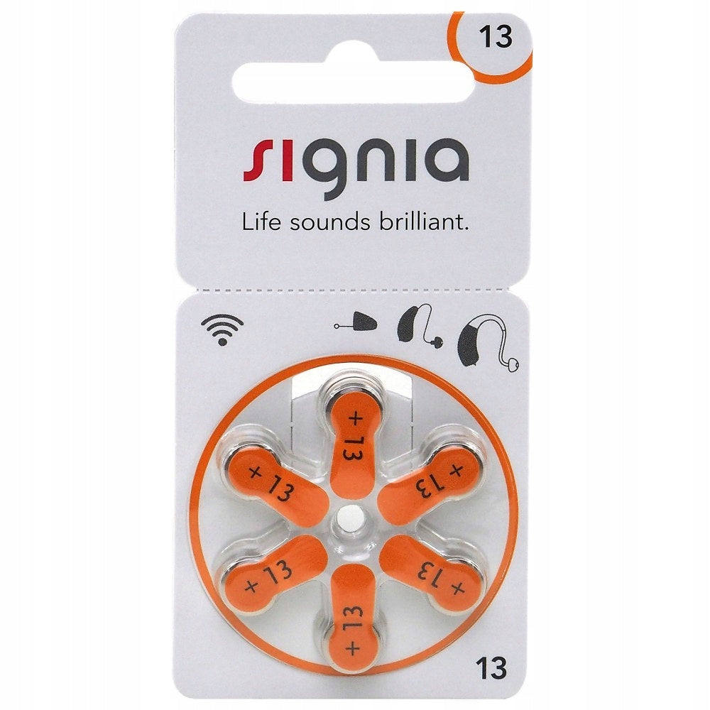 Signia 13 PR48 Hearing Aid Batteries - 60 Pieces Packaging status original