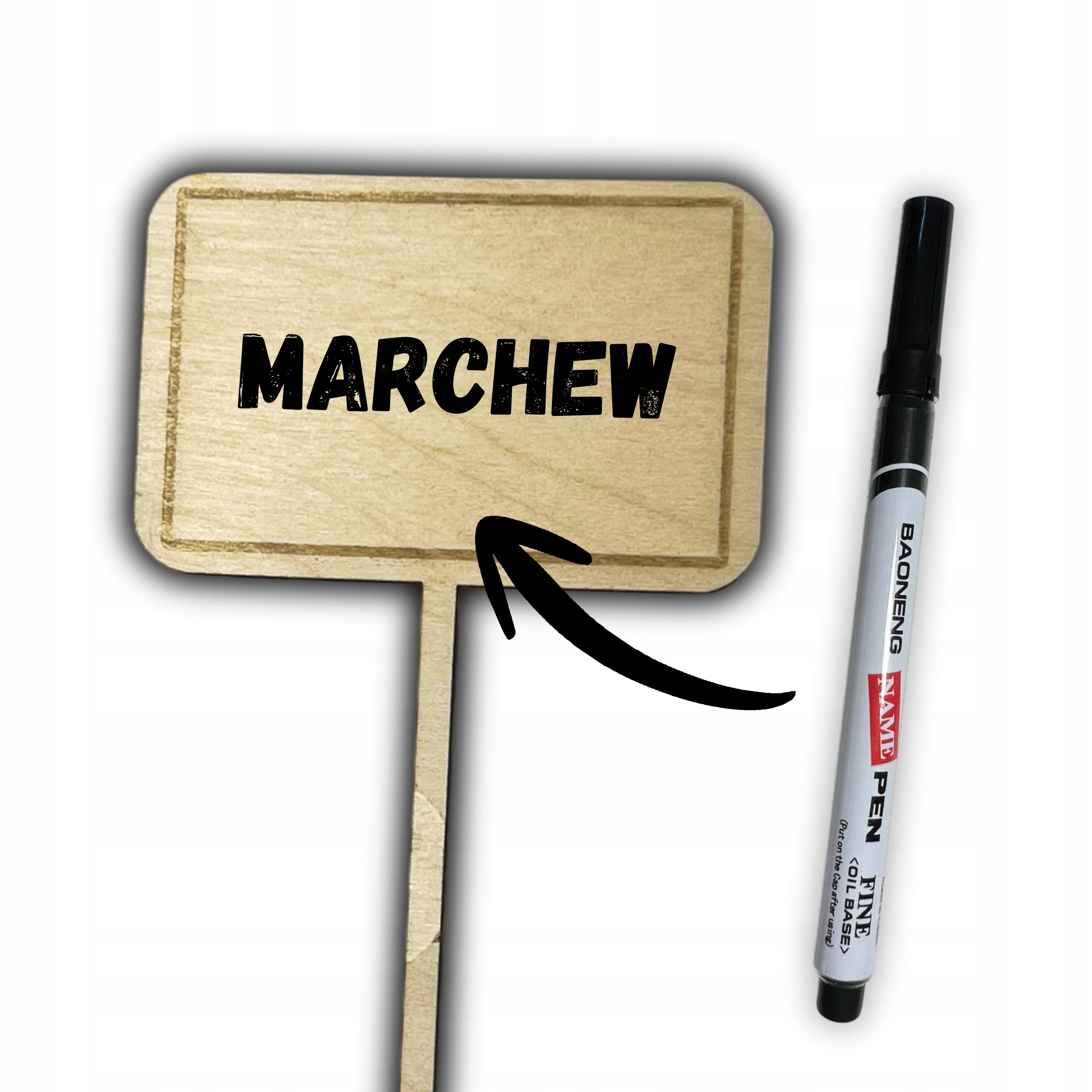Signs Labels for Garden Herbs Plant Tags Vegetable Wooden 20pcs Manufacturer code ZN-20-M