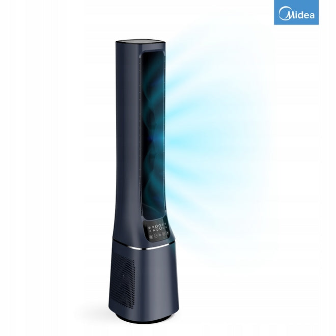 Silent BLADELESS Fan and Air Purifier 2in1 Midea AMS150-PBW Dominant color blue