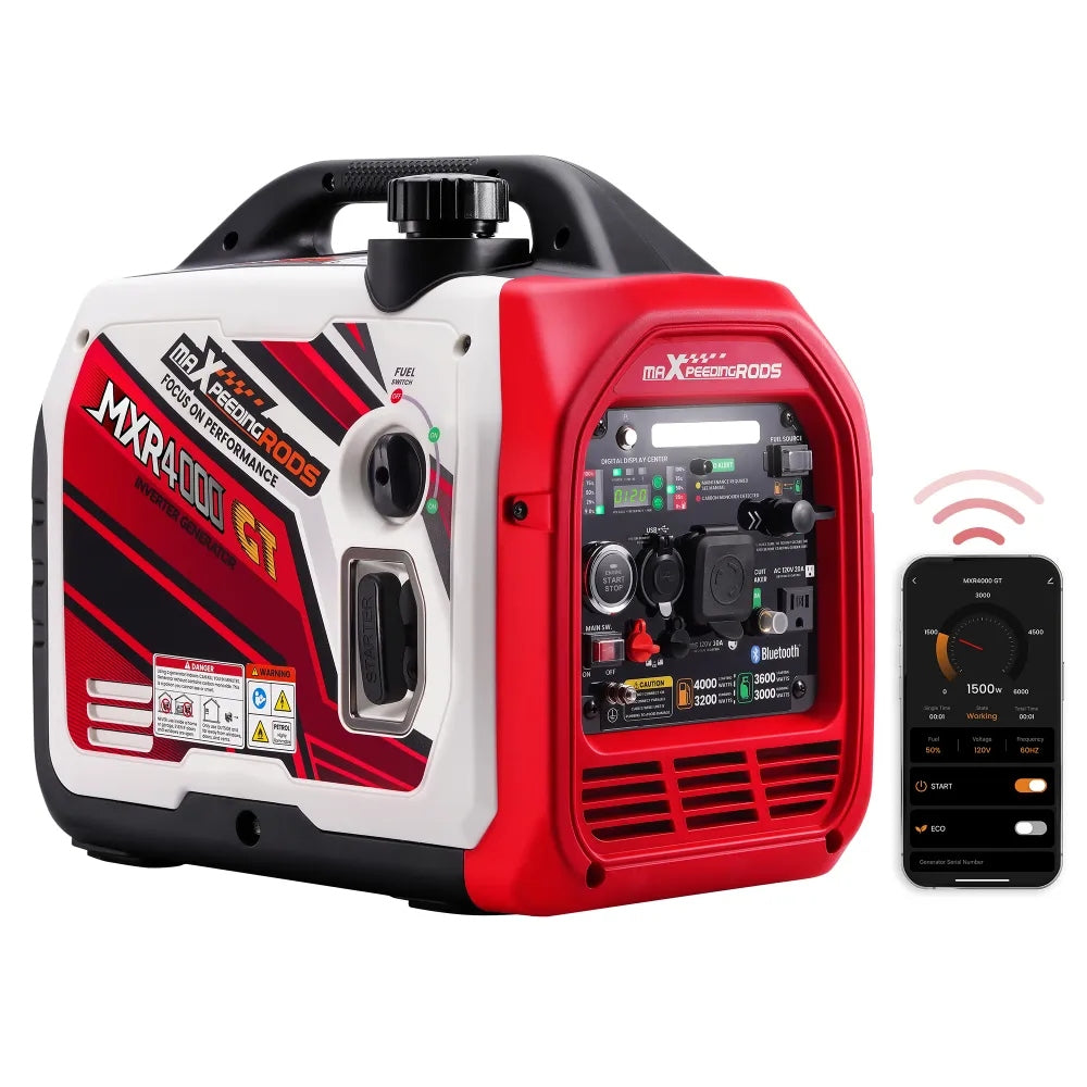 Silent Inverter Unit 4000W GT Dual Fuel LPG Petrol Bluetooth MXR