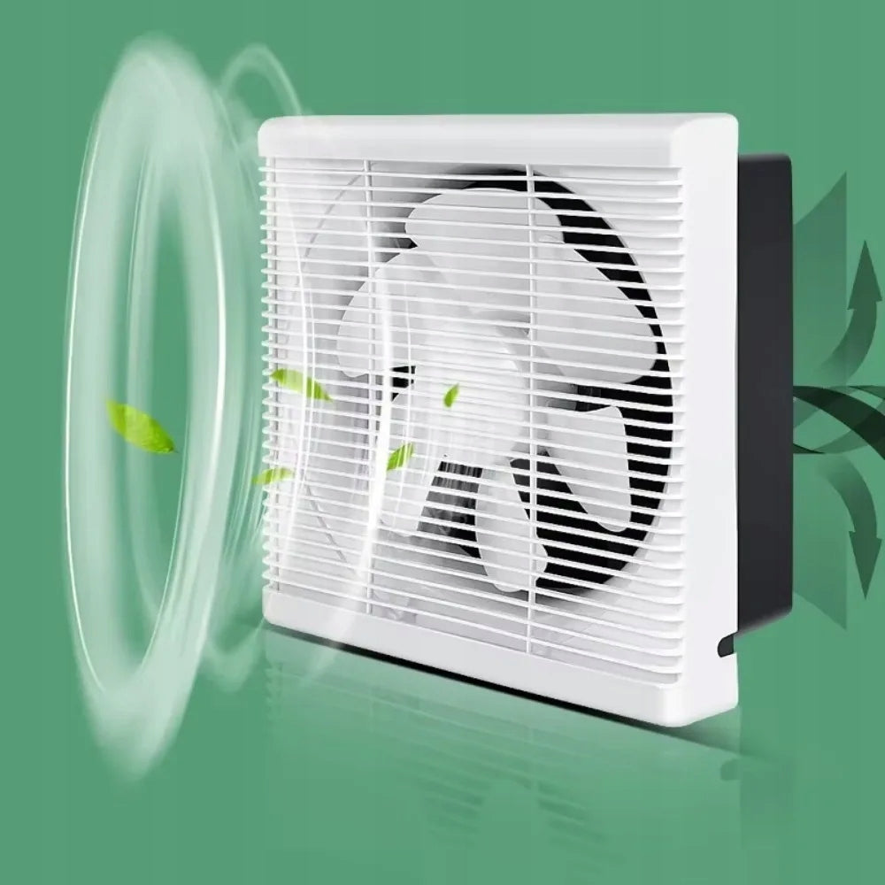 Silent Window Exhaust Fan with Shutter and Check Valve 25W 220V