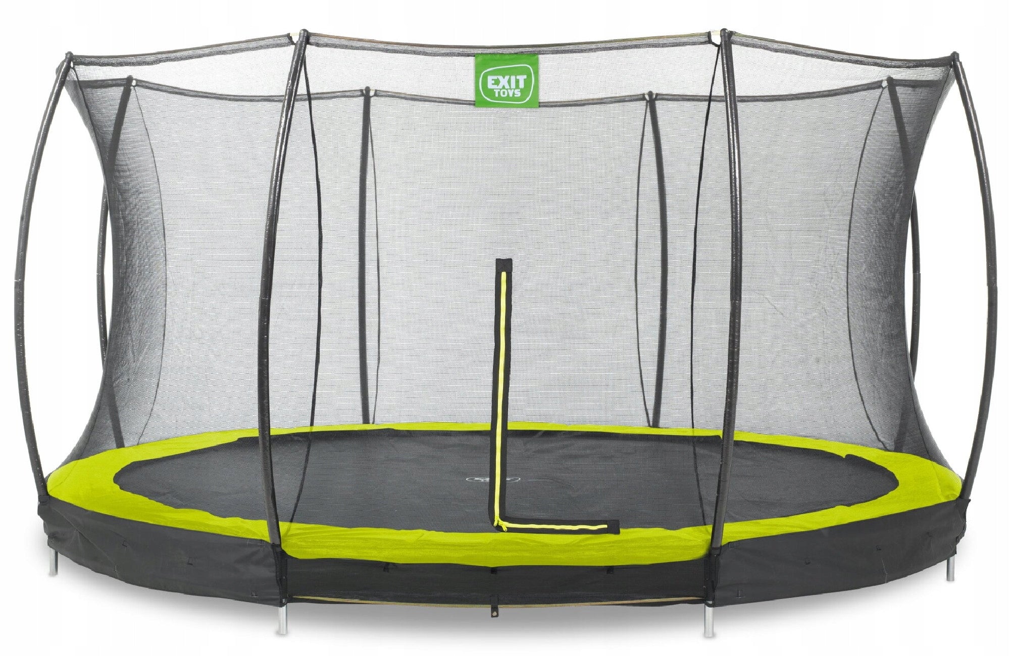 Silhouette EXIT ø366cm earth trampoline with safety net - green Max. weight load 120 kg