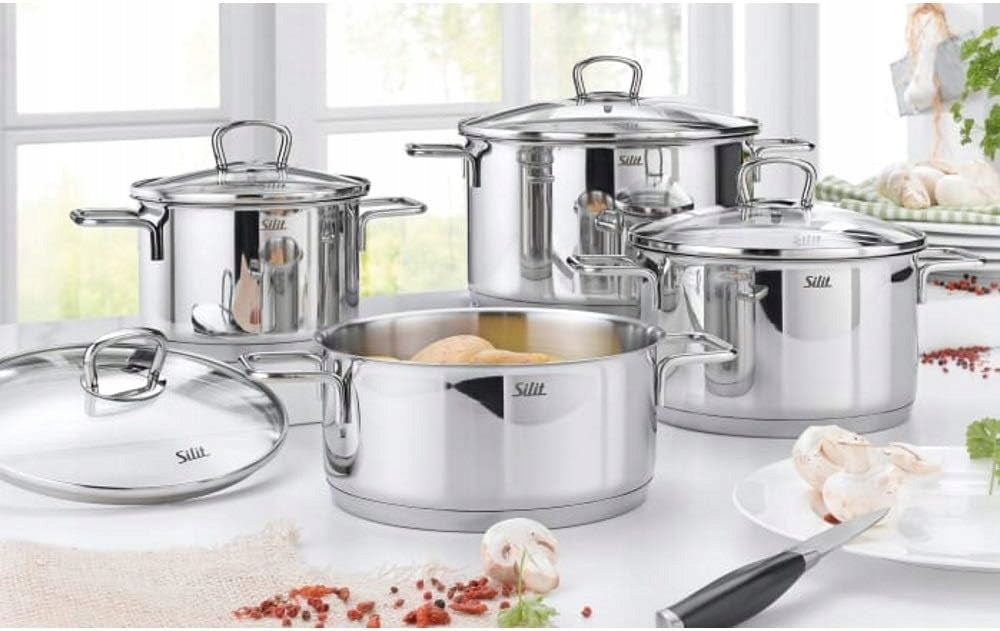 Silit Alicante 4pieces induction pot set lid stainless steel Brand Silit