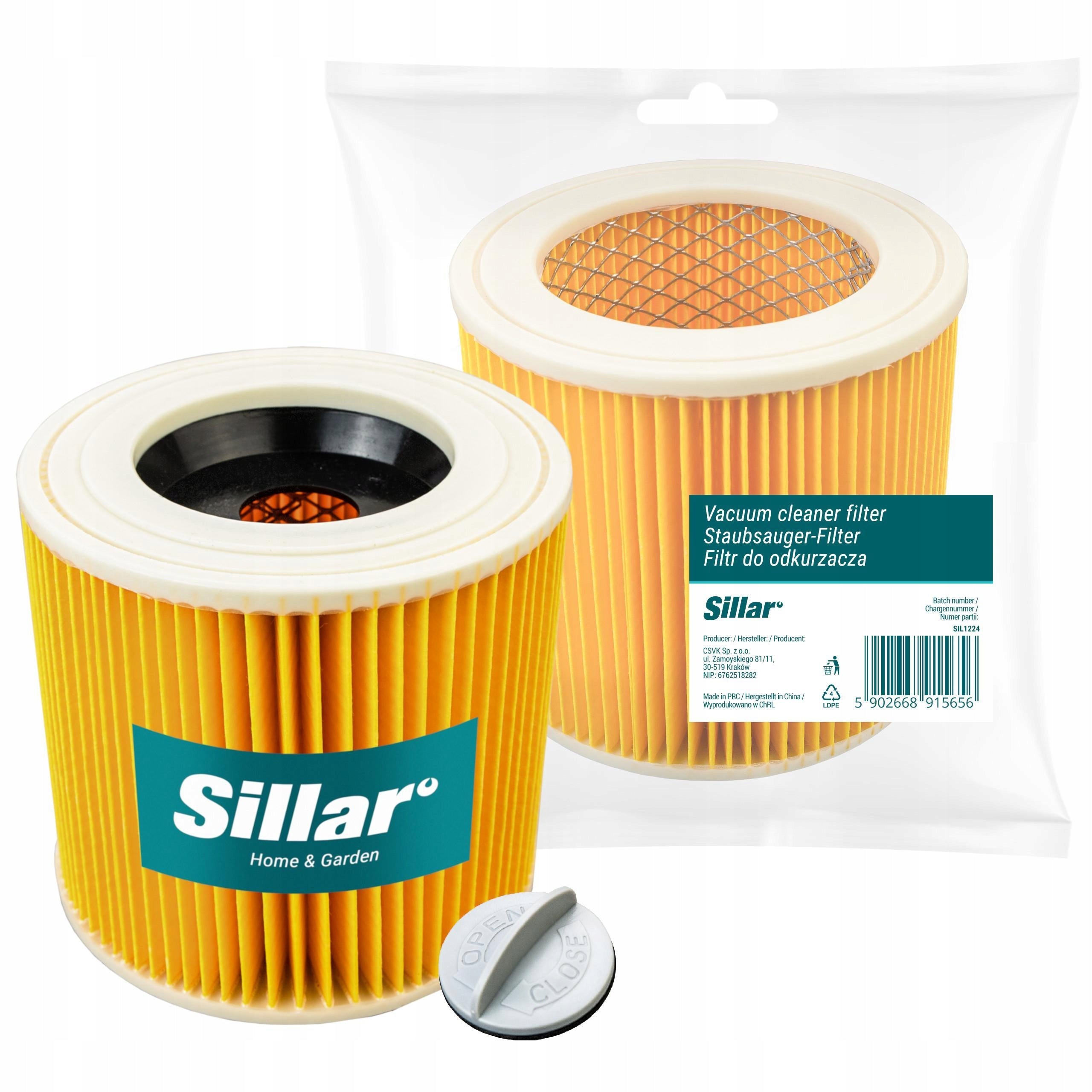 Sillar bags for Kärcher A2004 MV2 WD2 WD2.200 SE 2001 3001 10pcs + Filter Manufacturer code 2_SIL1013_SIL1224