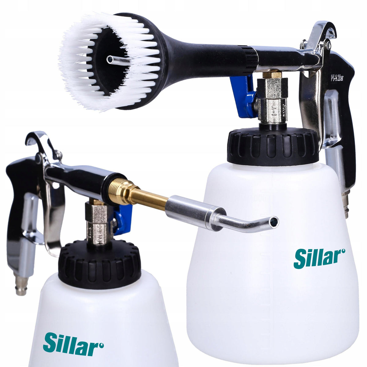 Sillar blowing foamer for washing upholstery for compressor