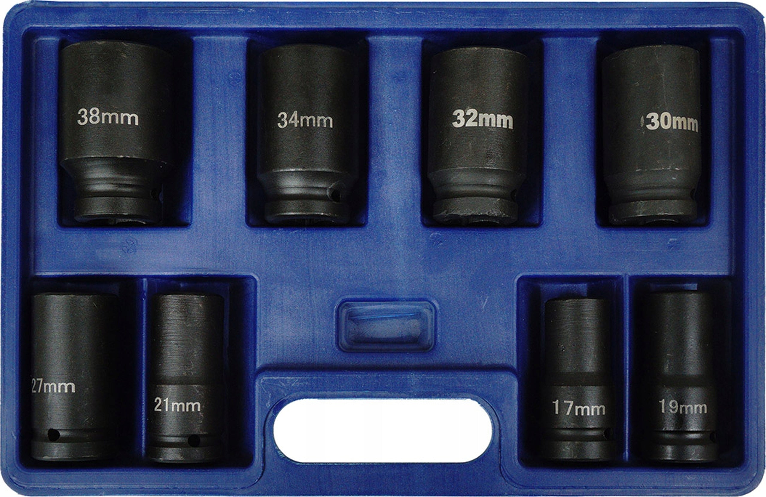 Silver Impact Caps 3/4" 8pcs 17-38mm Workshop Kit