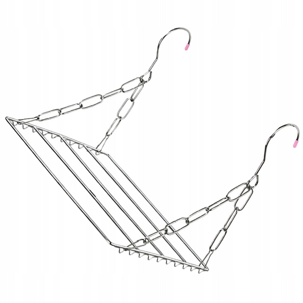 Silver Stainless Steel Balcony Shoe Drying Rack Durable and Space-Saving Brand no brand