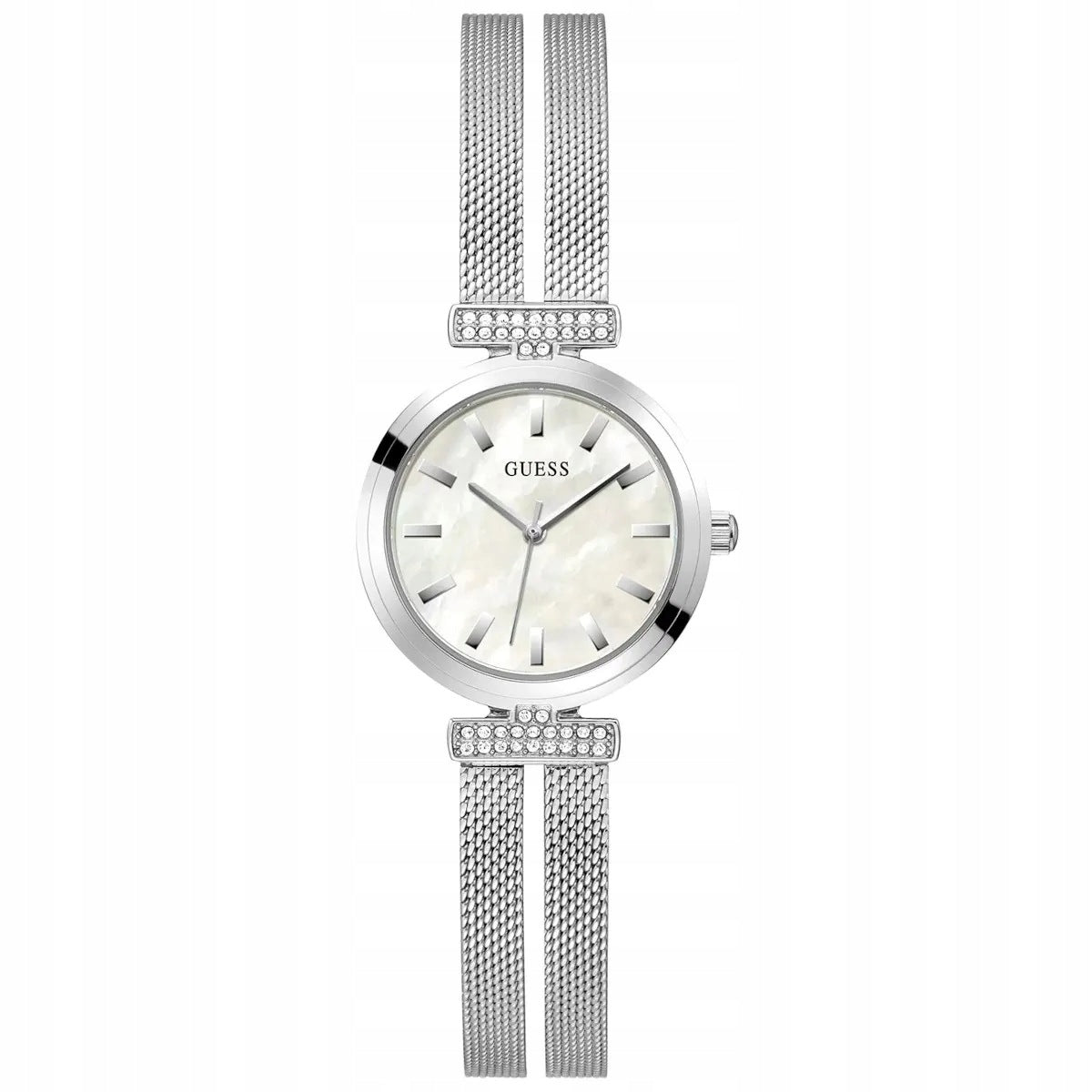 Silver elegant Guess Array watch with bracelet GW0471L1