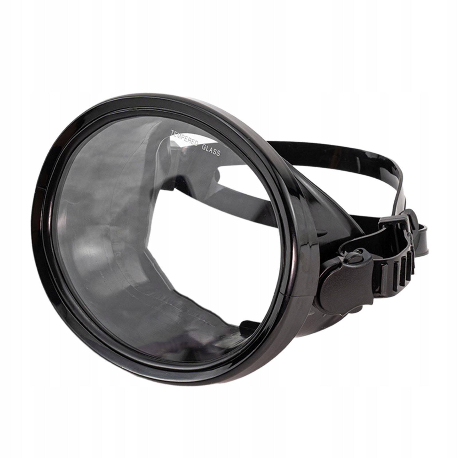 Single Lens Diving Mask Leakproof Waterproof Dive Mask Oval Shape Swimming Color black