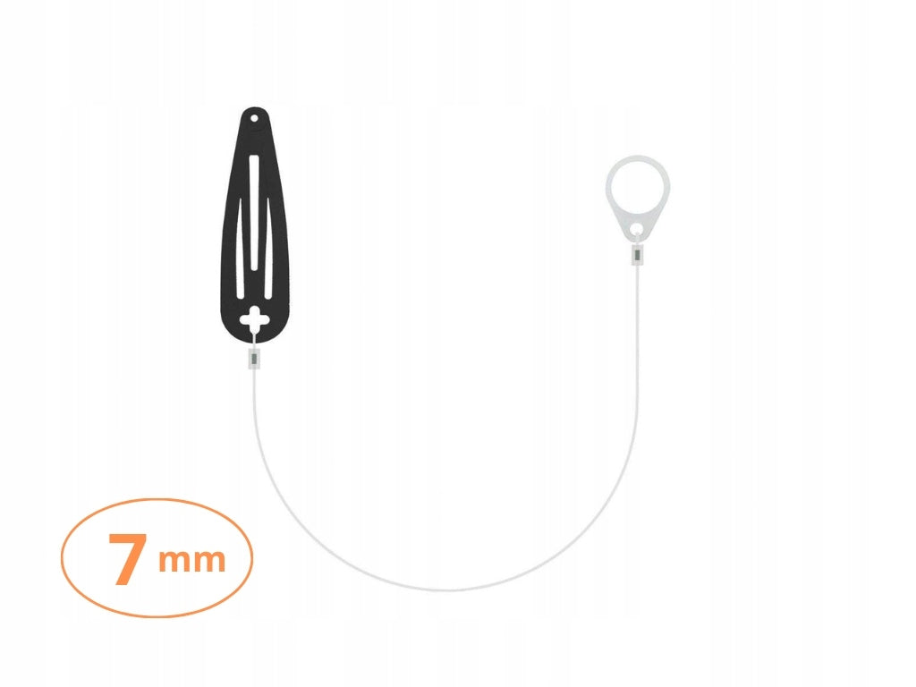 Single Pendant for Small Hearing Aids - with Black Clip