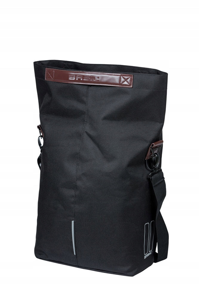 Single Sided Pouch Basil Shopper City MIK Hooks Black Capacity 14 l