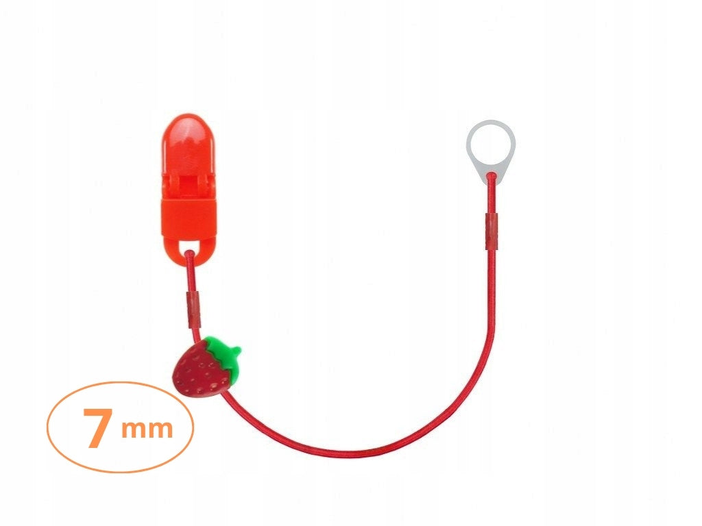 Single-clip pendant for small hearing aids - red