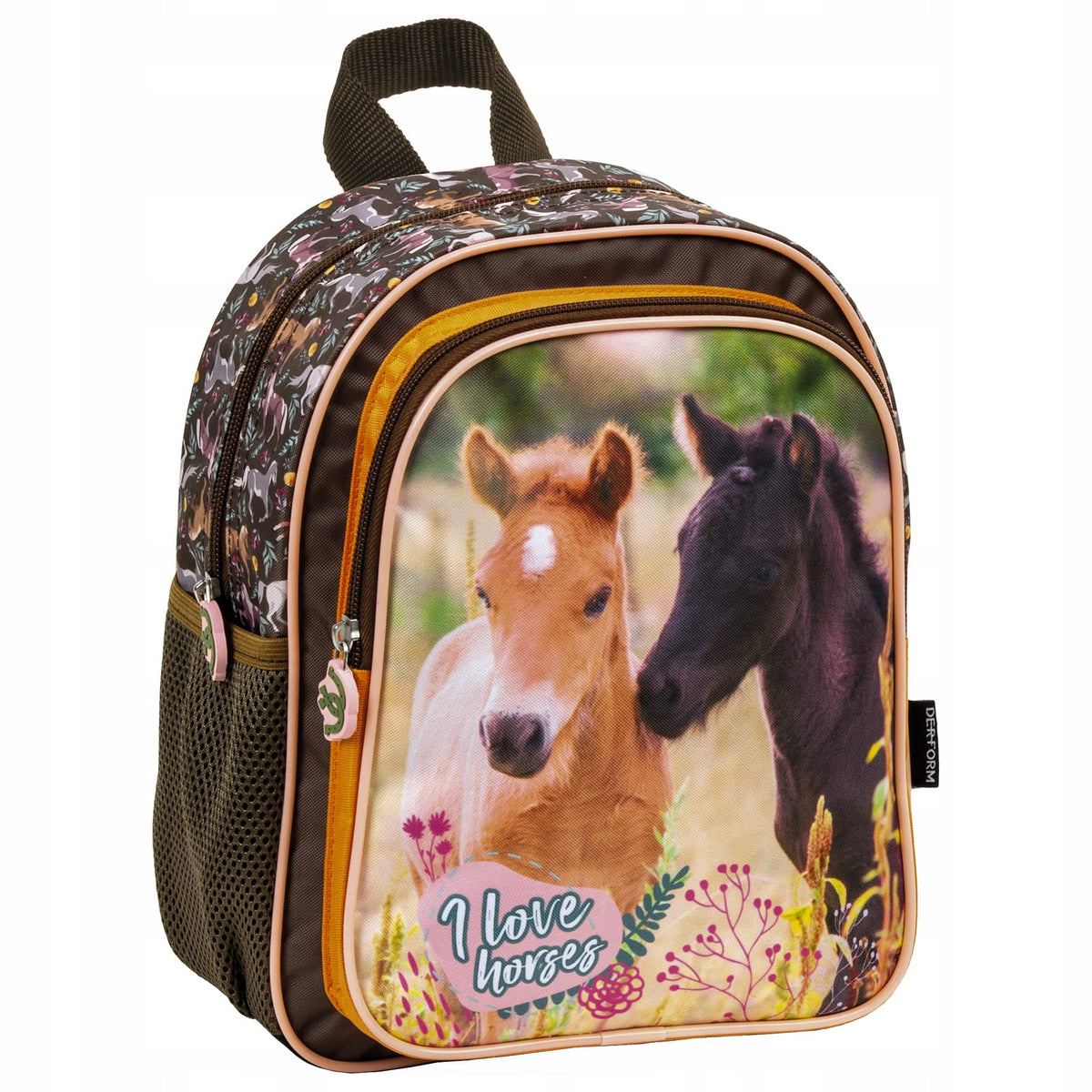 Single compartment school backpack Derform Horse horses