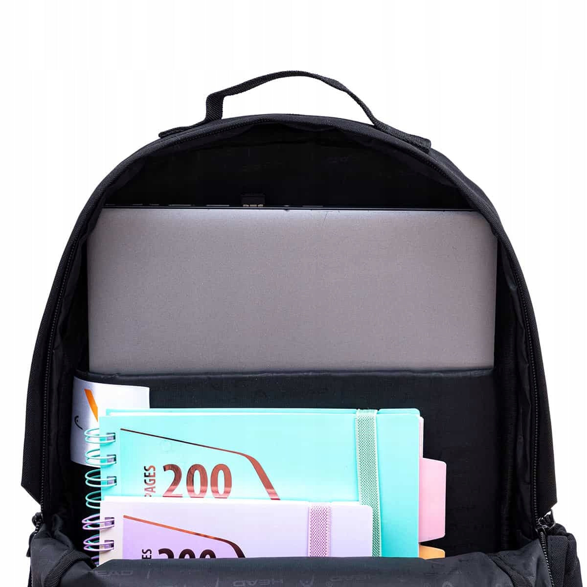 Single compartment school backpack Head Black AB100 unisex class 1-3 black Manufacturer code 502024124