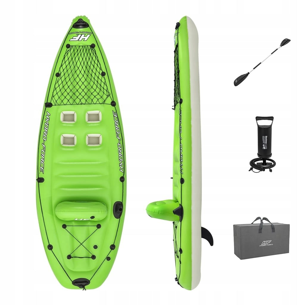 Single inflatable kayak for fishing 285 cm