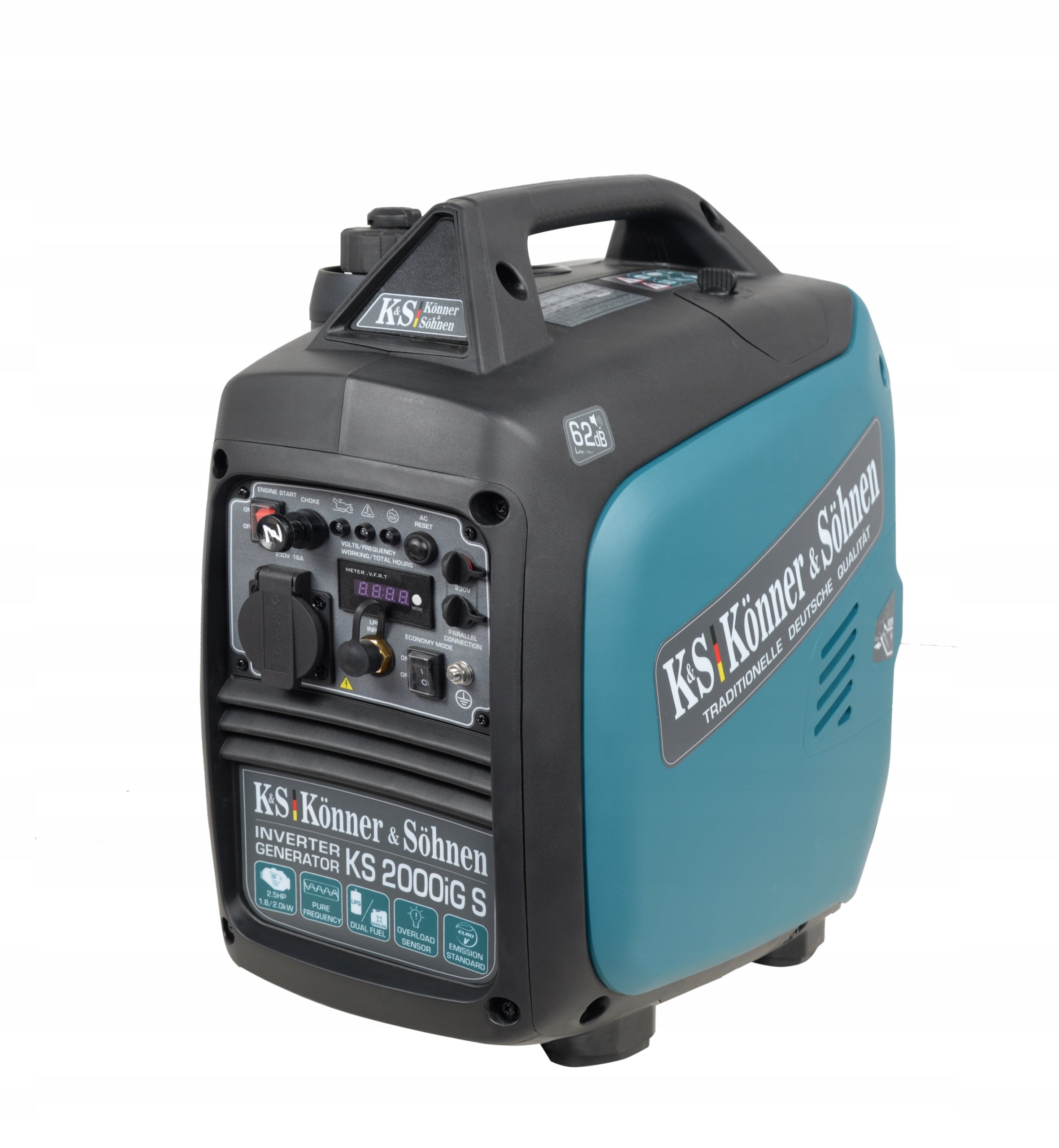Single-phase portable generator set Könner & Söhnen 2000 W gas