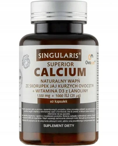 Singularis Superior Calcium + Vitamin D3 from Lanolin 60 capsules