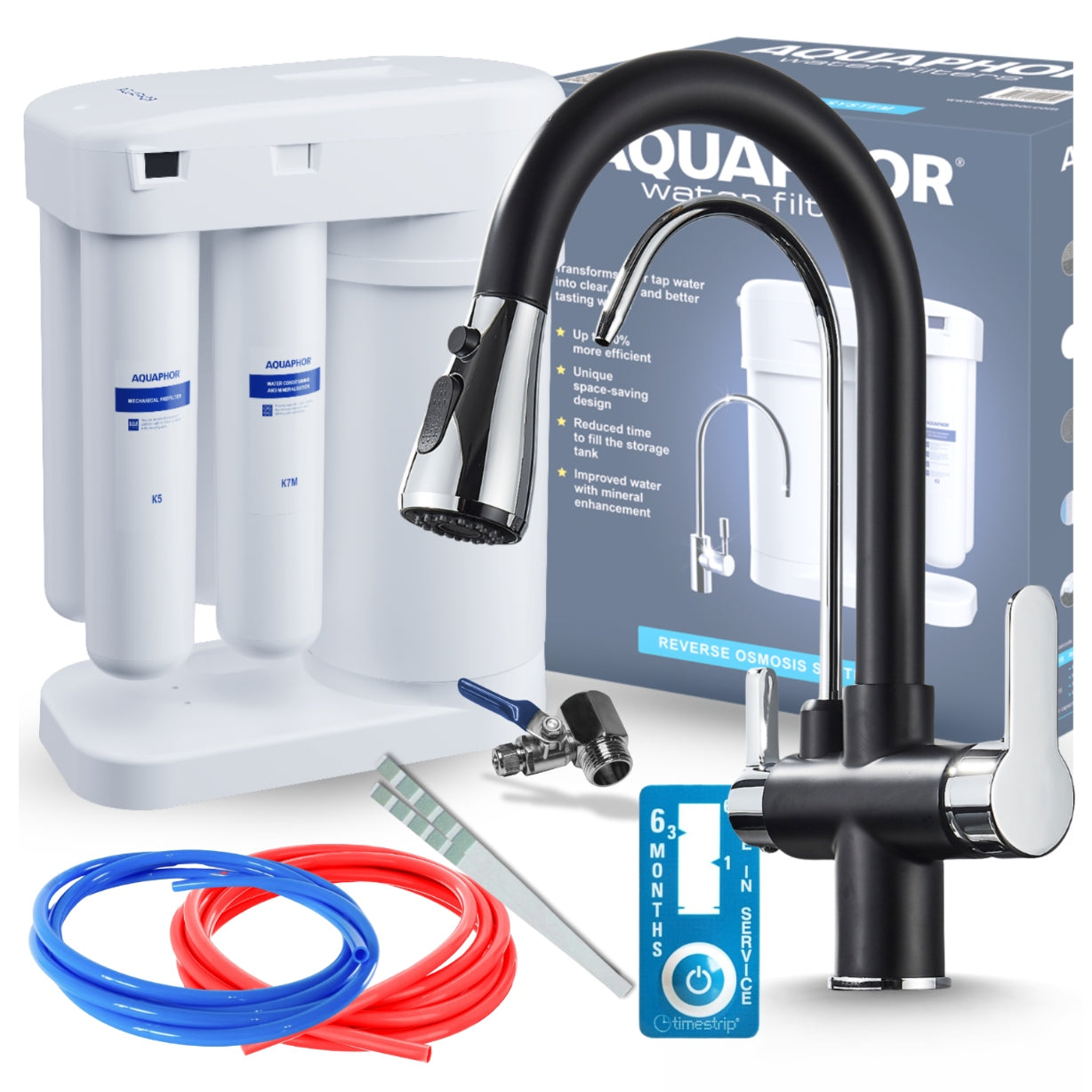 Sink Filter Aquaphor Undersink with Kitchen Faucet Three-Way PZH