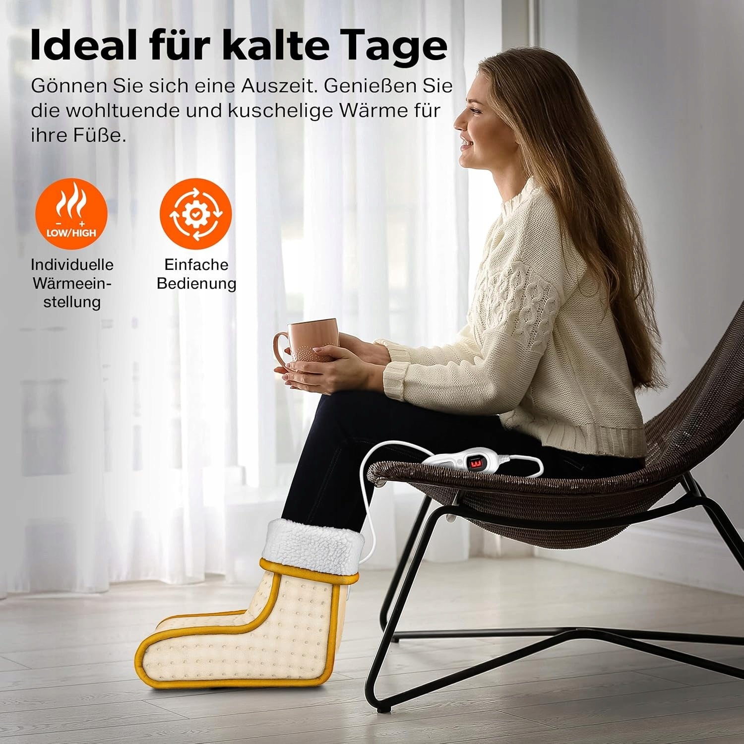 Sinnlein Electric Foot Warmer 100W Timer 6 Temperature Packaging status original