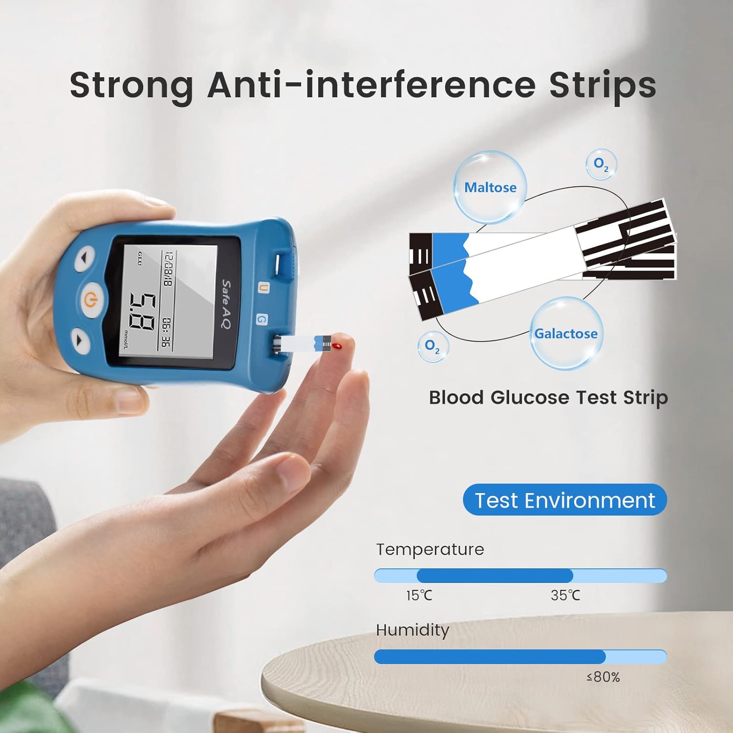 Sinocare AQ UG 50pcs blood glucose test strips (without monitor) Manufacturer code Allegro-14101042