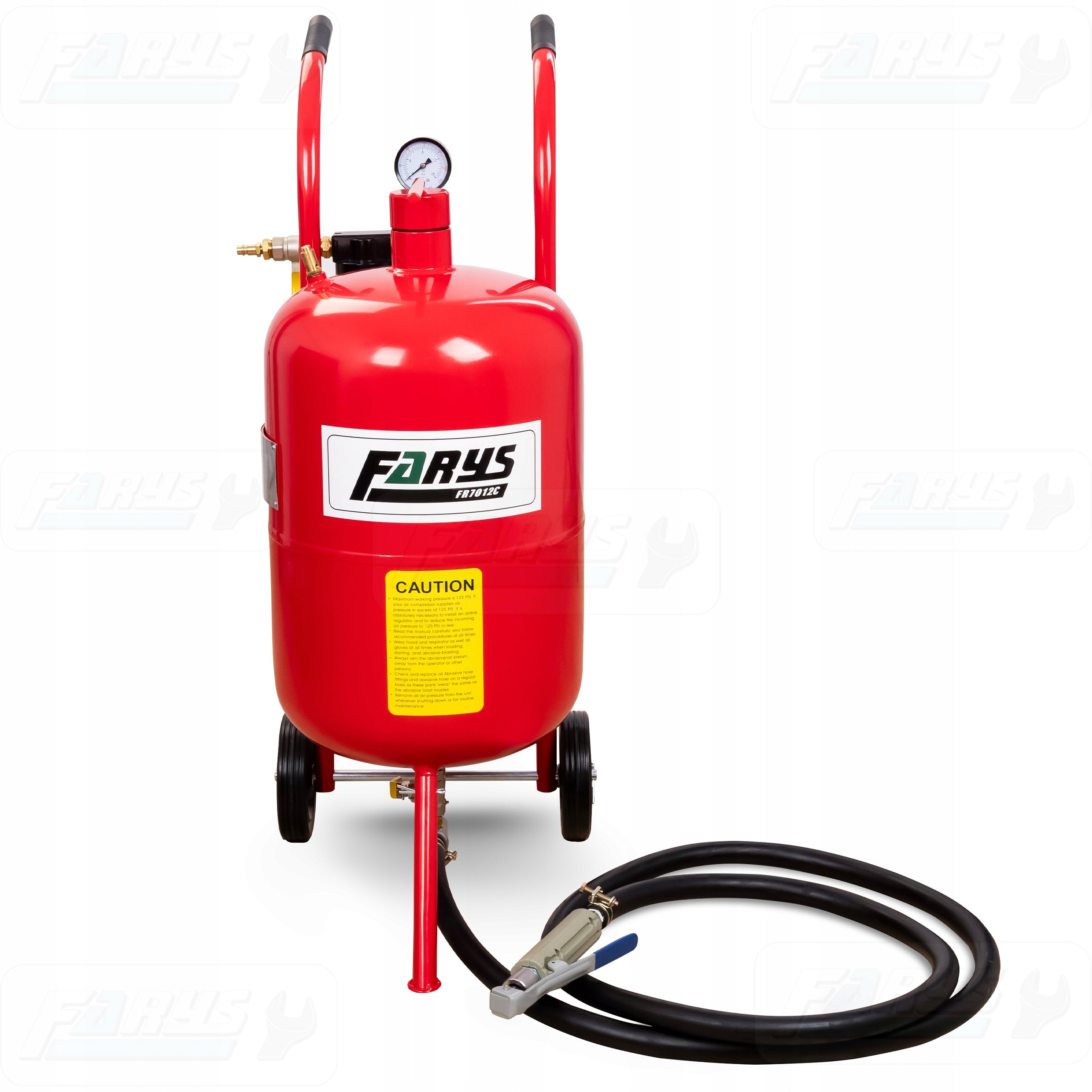 Siphon sandblaster Mobile Cleaner 38l Valves 1/2" Farys FR7012 C Capacity 38 l