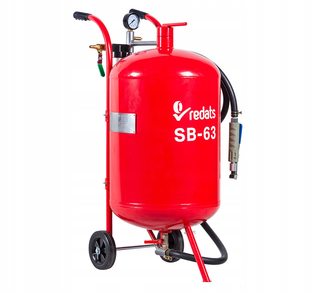 Siphon sandblaster for Sandblasting Workshop 63L REDATS SB-63 + Nozzles