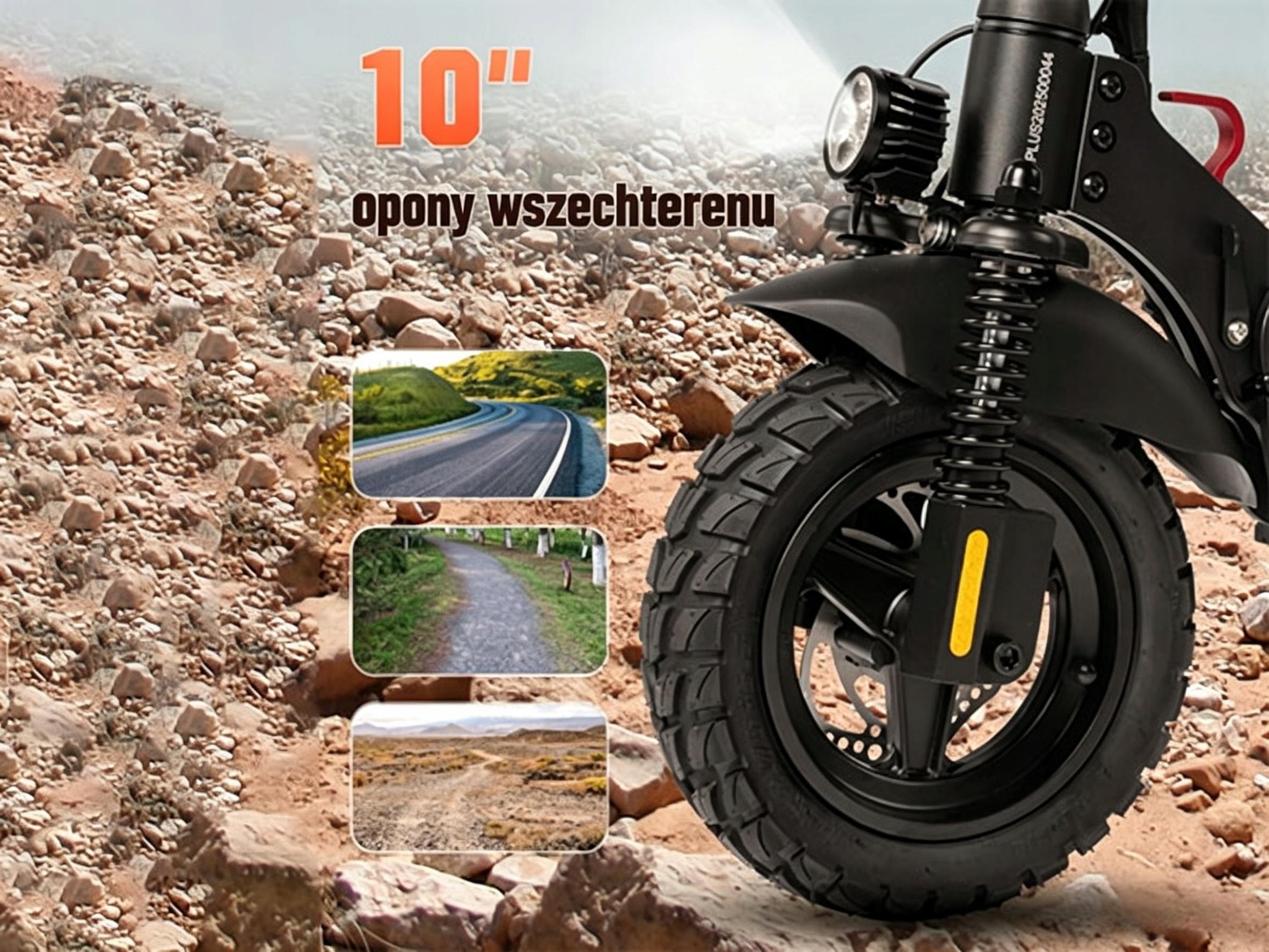 Składany Hulajnoga elektryczna dla dorosłych 80KM 800W 874Wh 10" E-scooter Engine power 800 W